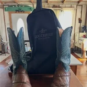 Lucchese | Shoes | Lucchese Faint Gator D Brown And Blue  display picture 2